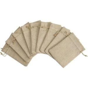 Tendwarm 50 bolsas de regalo de arpillera de 4 x 6_2