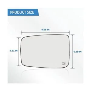 Espejo térmico lateral del conductor compatible con Dodge_3