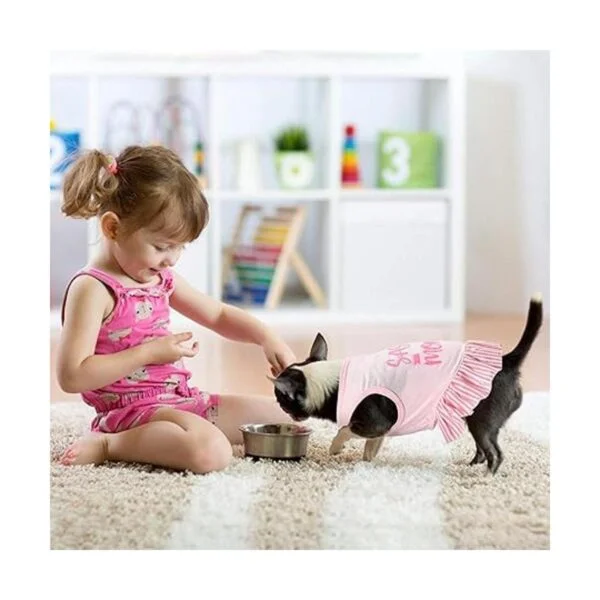 4 piezas de camisa de vestir para mascotas lindo vestido_4