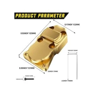 Latón Diff Cubierta Tercer Miembro Vivienda o AXIAL SCX24_5