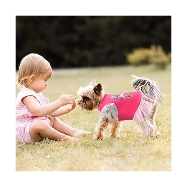 4 piezas de camisa de vestir para mascotas lindo vestido_7