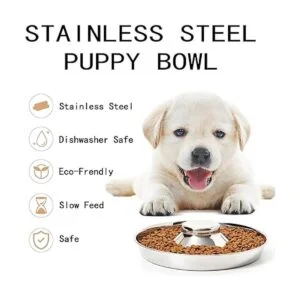 Thankspaw Cuencos de acero inoxidable para cachorros_2
