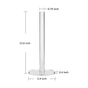 Worhe Soporte de toalla de papel acrílico transparente_3