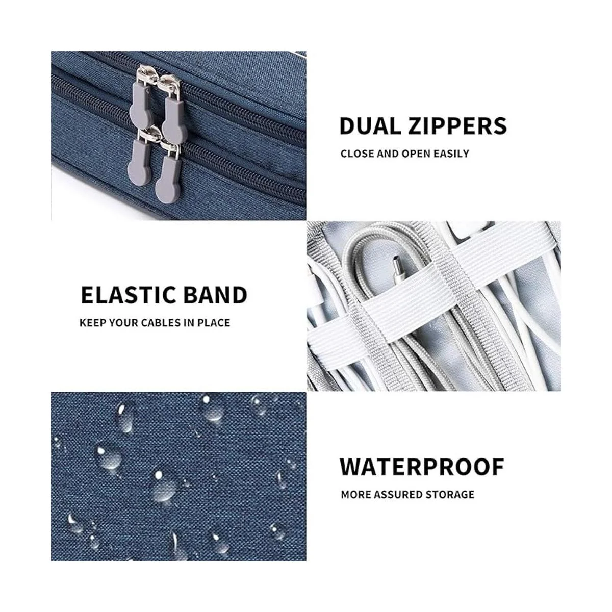 Bolsa organizadora de cables de viaje funda de accesorios_5