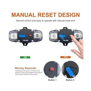 Erayco Disyuntor de 80 amperios con reinicio manual 1248_2