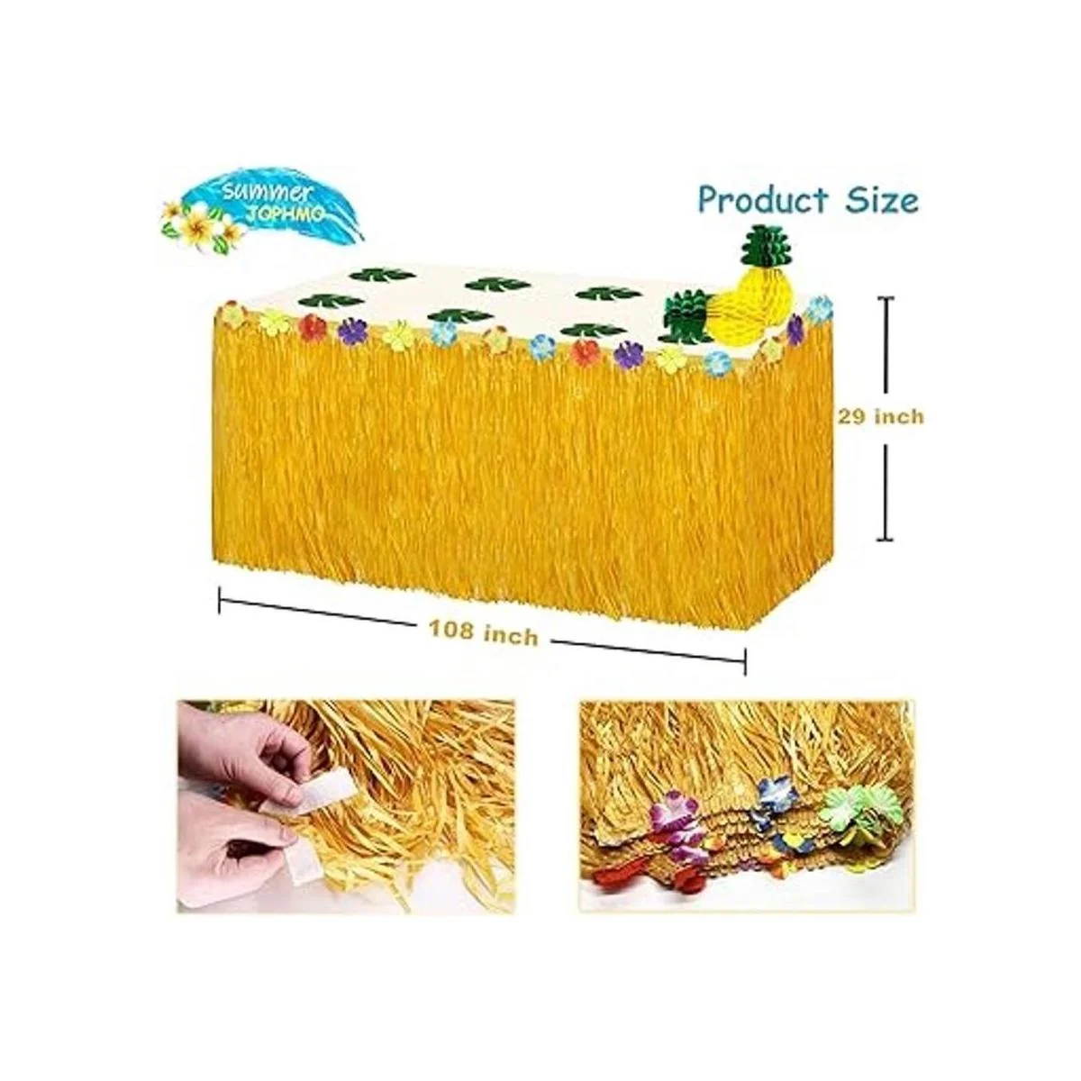 JOPHMO Paquete de decoración de fiesta tropical Luau con_3