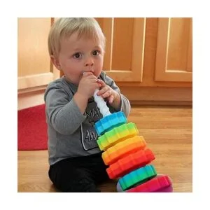 Juguete giratorio para bebés juguete apilable para bebés_6