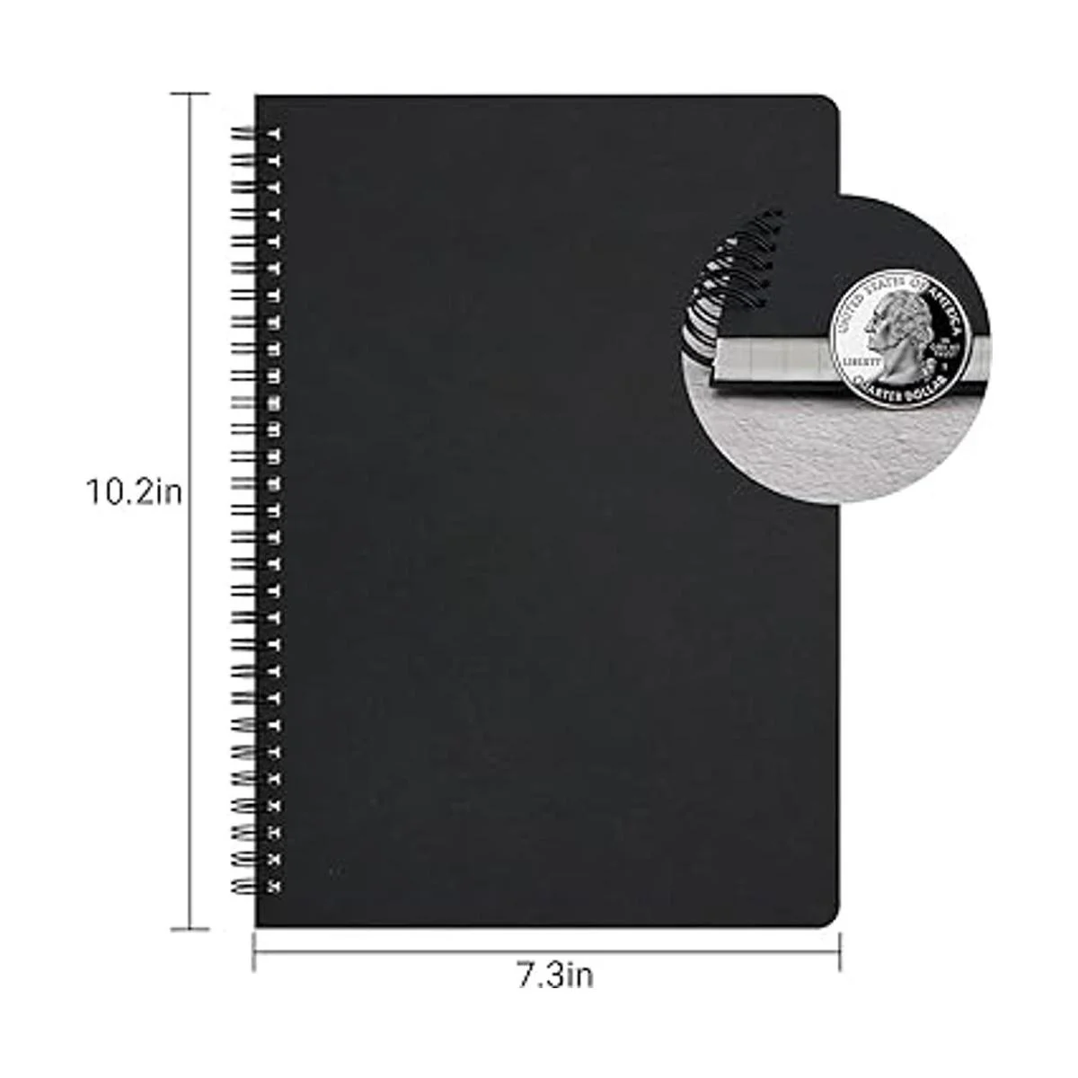 EUSOAR Cuaderno de papel gráfico en espiral B5 paquete de_2