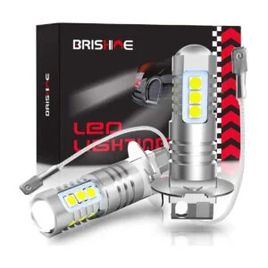 BRISHINE Bombillas LED antiniebla H3 de 6000 K blanco_1