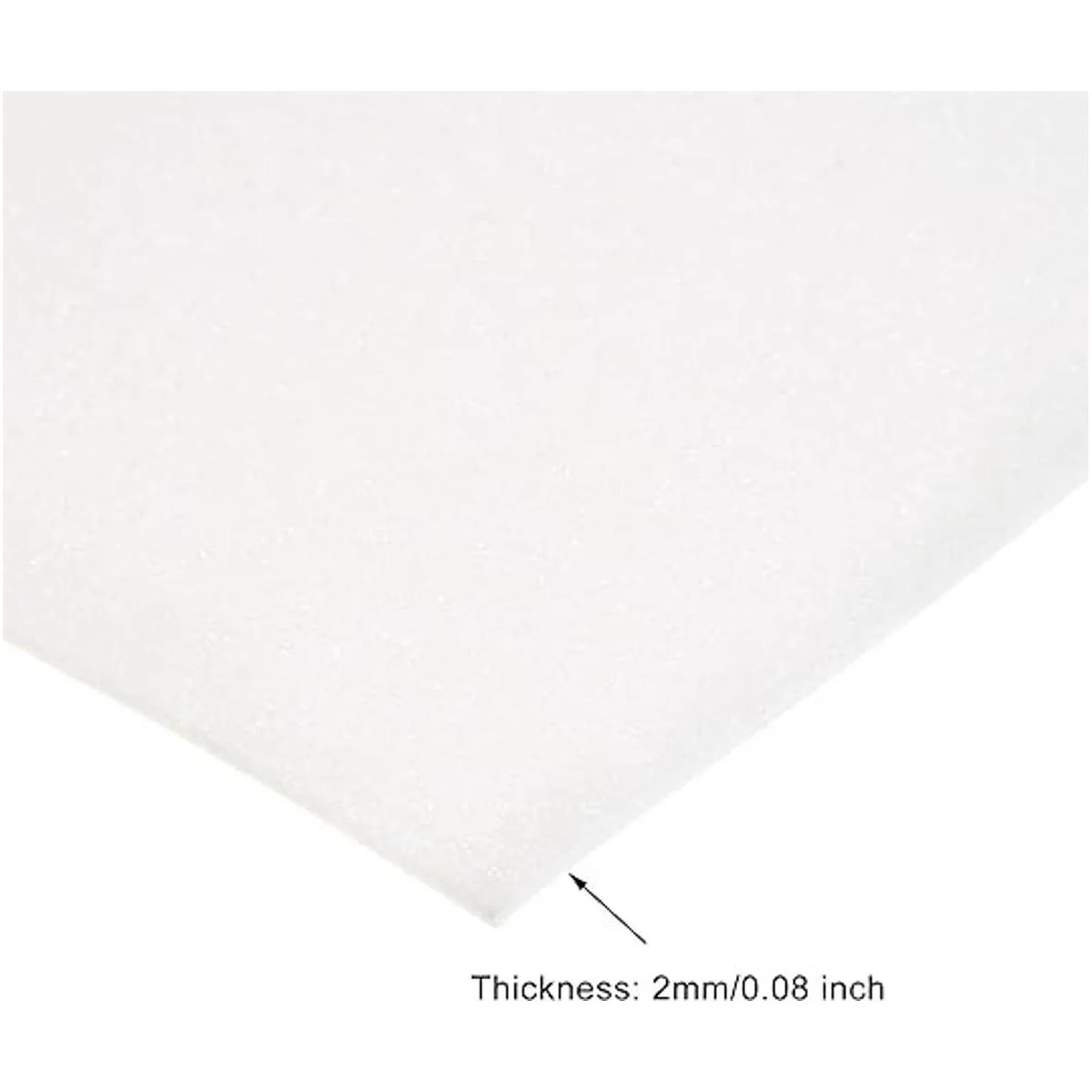 uxcell Hojas de espuma EVA con purpurina blanca de 11 x 8_3