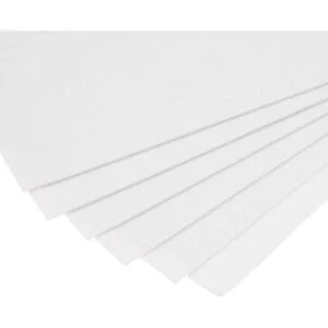 uxcell Hojas de espuma EVA con purpurina blanca de 11 x 8_5