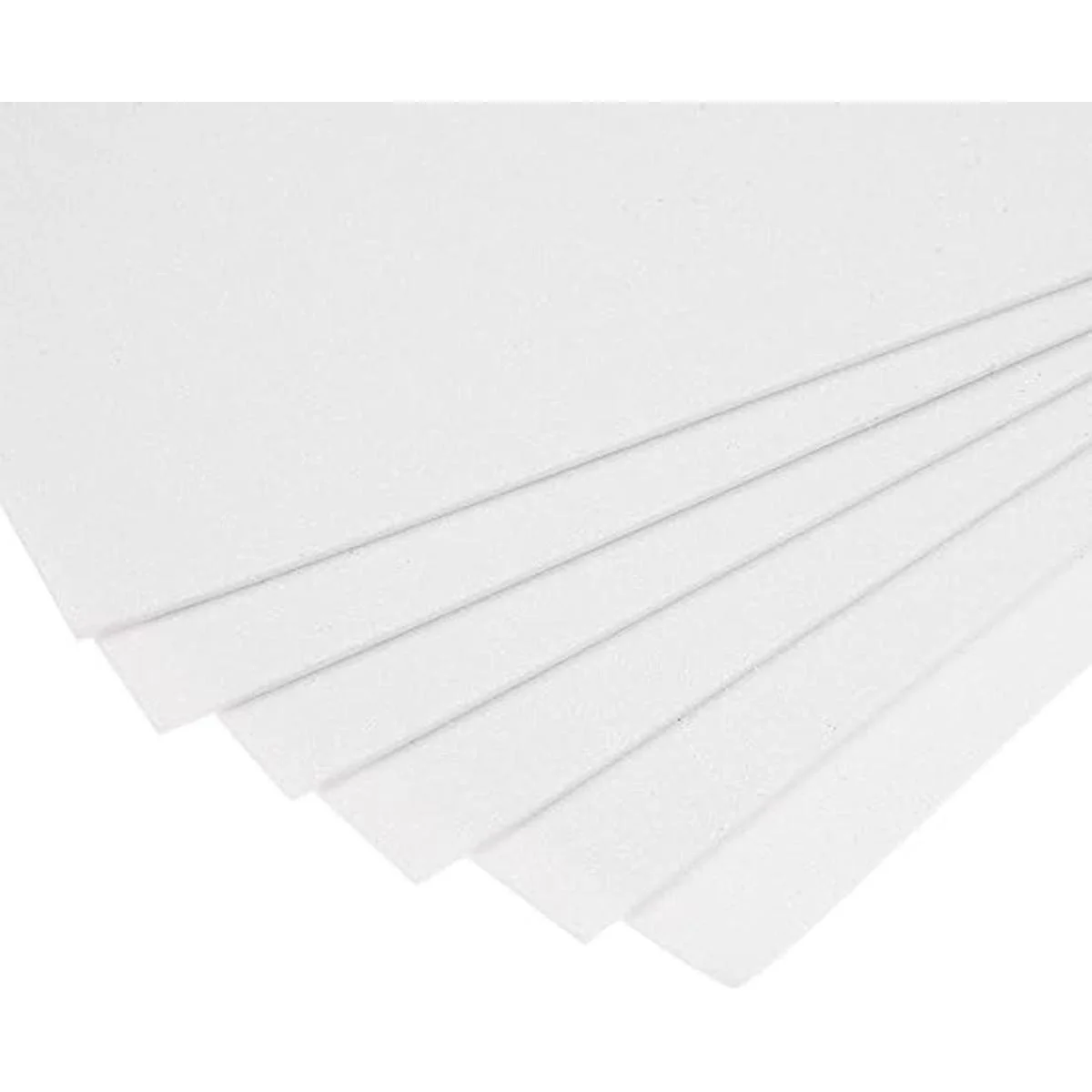 uxcell Hojas de espuma EVA con purpurina blanca de 11 x 8_5