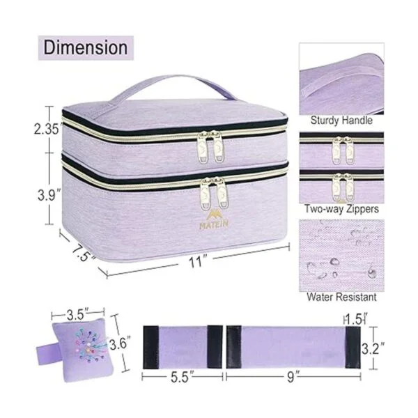 Organizador de suministros de costura caja de costura de_4