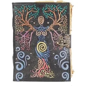 Diario de hechizos en blanco con cierre de candado hocus_3