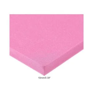 uxcell Hojas de espuma EVA rosa 10 x 10 pulgadas 0.394 in_3