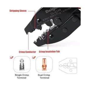 Delgada Engarzadora de cables de bujía de trinquete_5