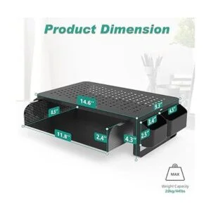 WALI Soporte elevador para monitor con cajón organizador_3