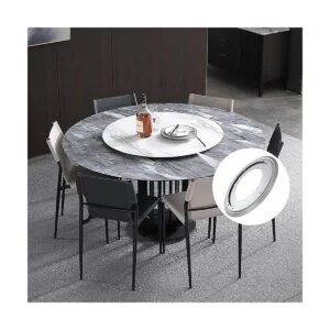 Paquete de 2 rodamientos planos Lazy Susan redondos de 12_5