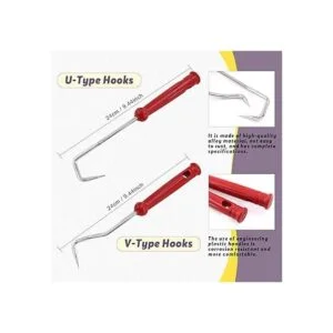 Swpeet Juego de 7 pinzas de manguera para coche incluye_5