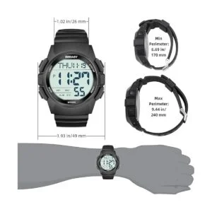 BEEASY Reloj deportivo digital para hombre reloj_6