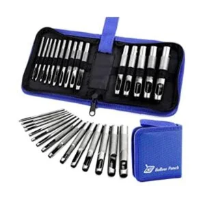 Juego de 15 perforadores de cuero para manualidades de_1