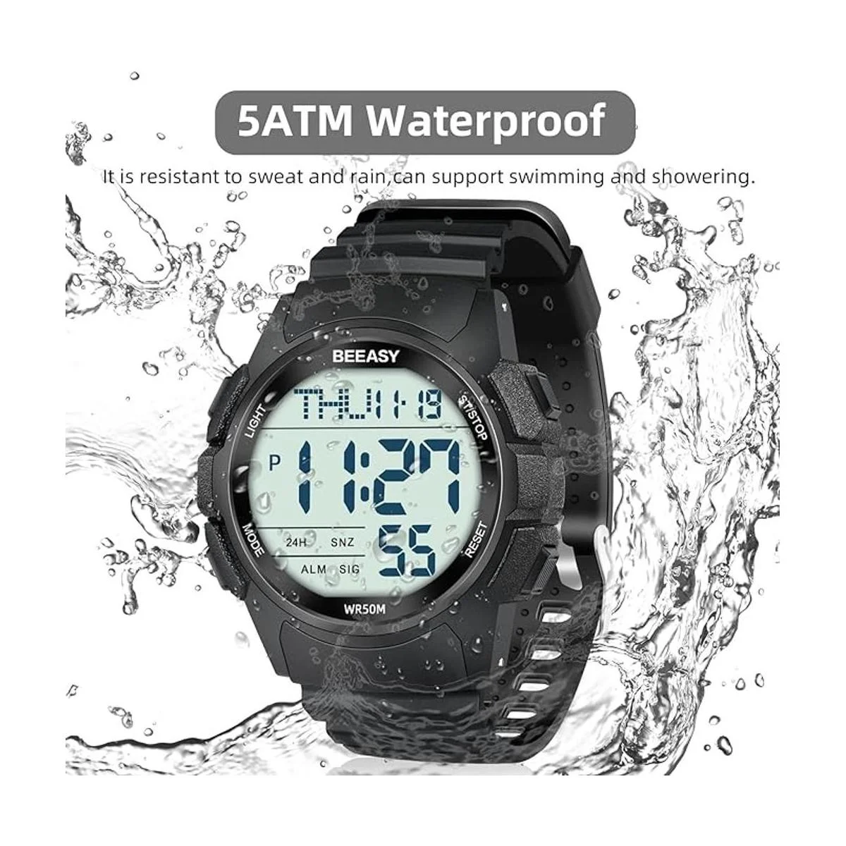 BEEASY Reloj deportivo digital para hombre reloj_2