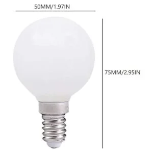 YDJoo Bombillas LED E12 de 3 W G50 de 30 W equivalentes a_3