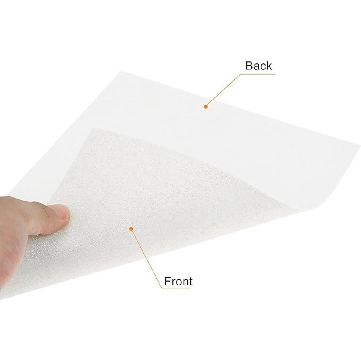 uxcell Hojas de espuma EVA con purpurina blanca de 11 x 8_4