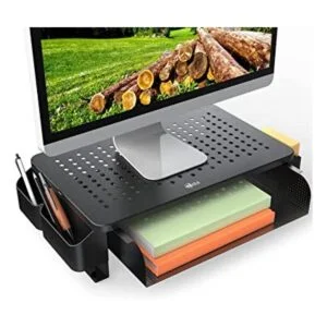 WALI Soporte elevador para monitor con cajón organizador_1