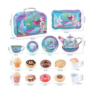 Golray Juego de 27 piezas de té para niñas pequeñas_6