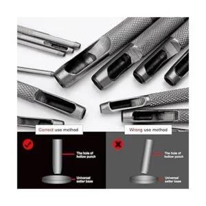 Juego de 15 perforadores de cuero para manualidades de_5