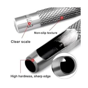 Juego de 15 perforadores de cuero para manualidades de_3