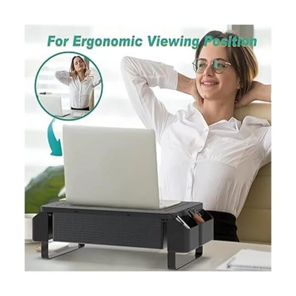 WALI Soporte elevador para monitor con cajón organizador_6