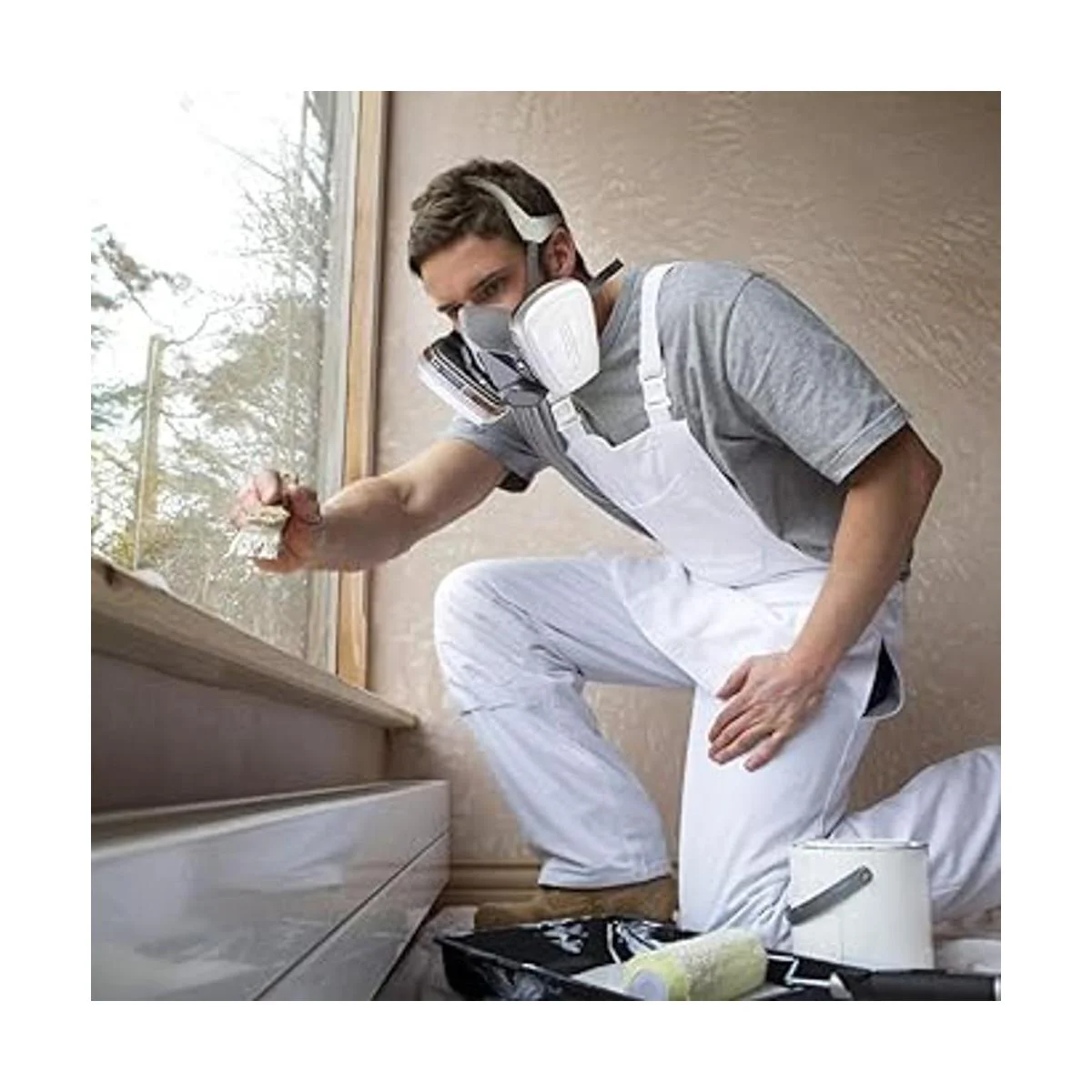 Juego de cubiertas faciales reutilizables con gafas para_6