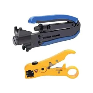 RG6 Herramienta de compresión Kit de crimpadora de cable_1