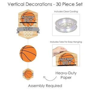 Big Dot of Happiness Nothin but Net Baloncesto Ducha_5