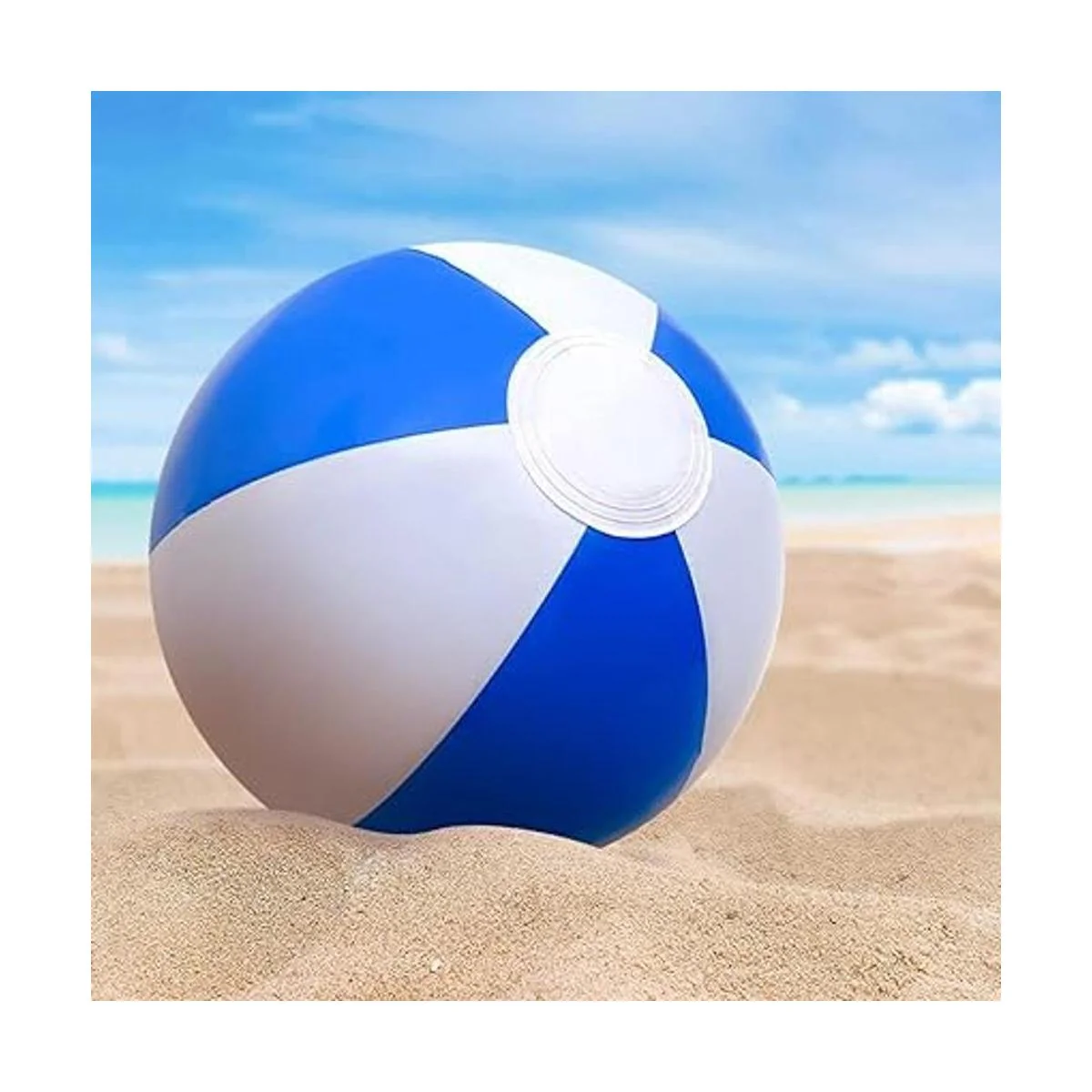 ArtCreativity Pelotas de playa azules y blancas para_4