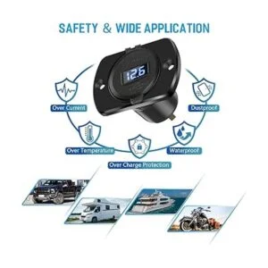 Actualizado 2 tomas de corriente USB de 12 V24 V con_7