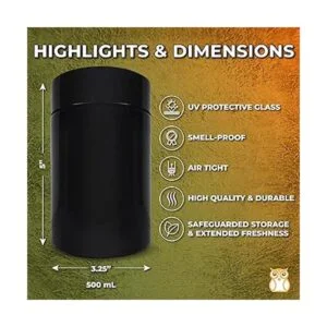 Stash Jar Contenedor a prueba de olores 16.9 fl oz para_2