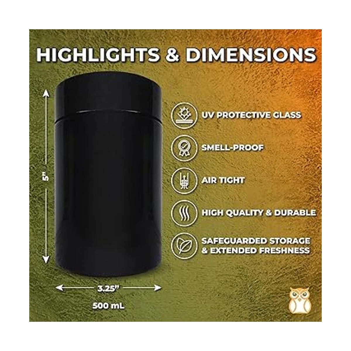 Stash Jar Contenedor a prueba de olores 16.9 fl oz para_2