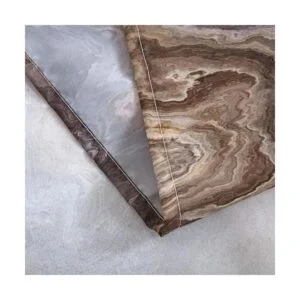 COSEVIER Cortina de ducha con textura de mármol para baño_6