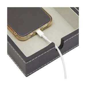 Bandeja de valet para hombre organizador de mesita de_7