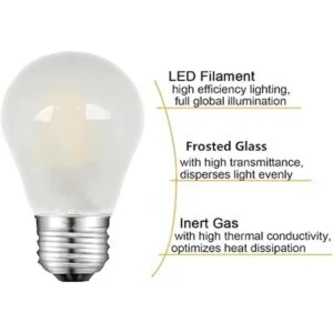 Bombilla A15 equivalente a 25 W base E26 baja potencia_3