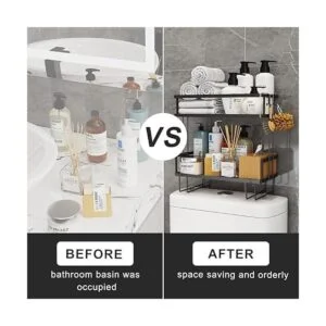 Estante de almacenamiento para inodoro de 2 niveles_3