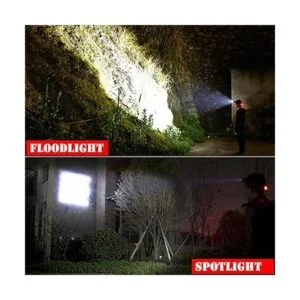 LBJD Faro LED recargable entrada y salida USB súper_3