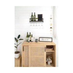 Mkono Estante de vino para montaje en la pared estante_2