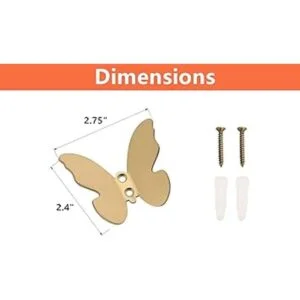 Z METNAL Ganchos decorativos de pared pequeños y modernos_3