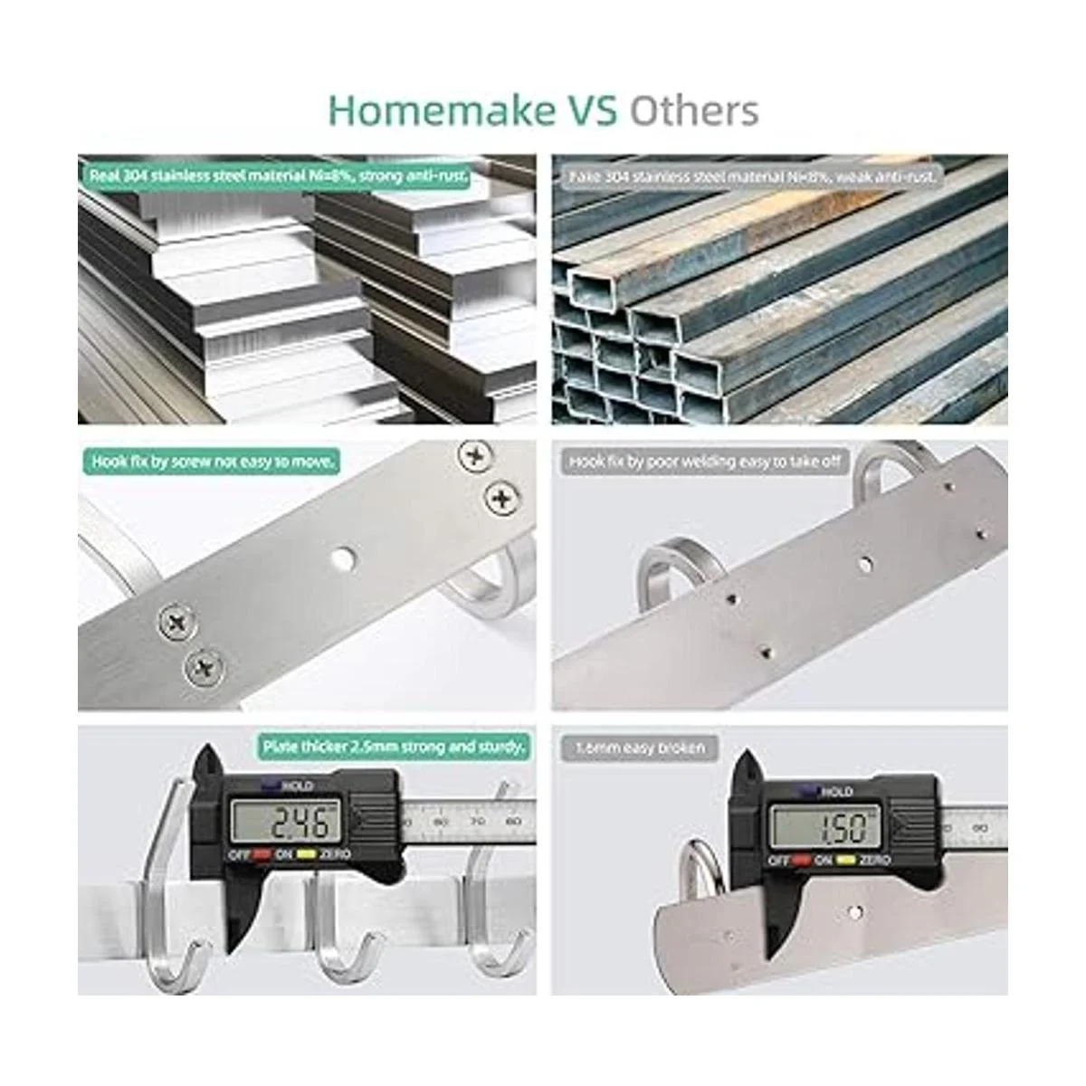 Ganchos de pared perchero para montaje en pared 4 trices_5