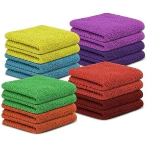 Tukasa Linens Paquete de 16 paños de algodón para cuerpo y_2