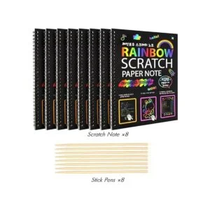 Paquete de 8 cuadernos de dibujo para manualidades para_4